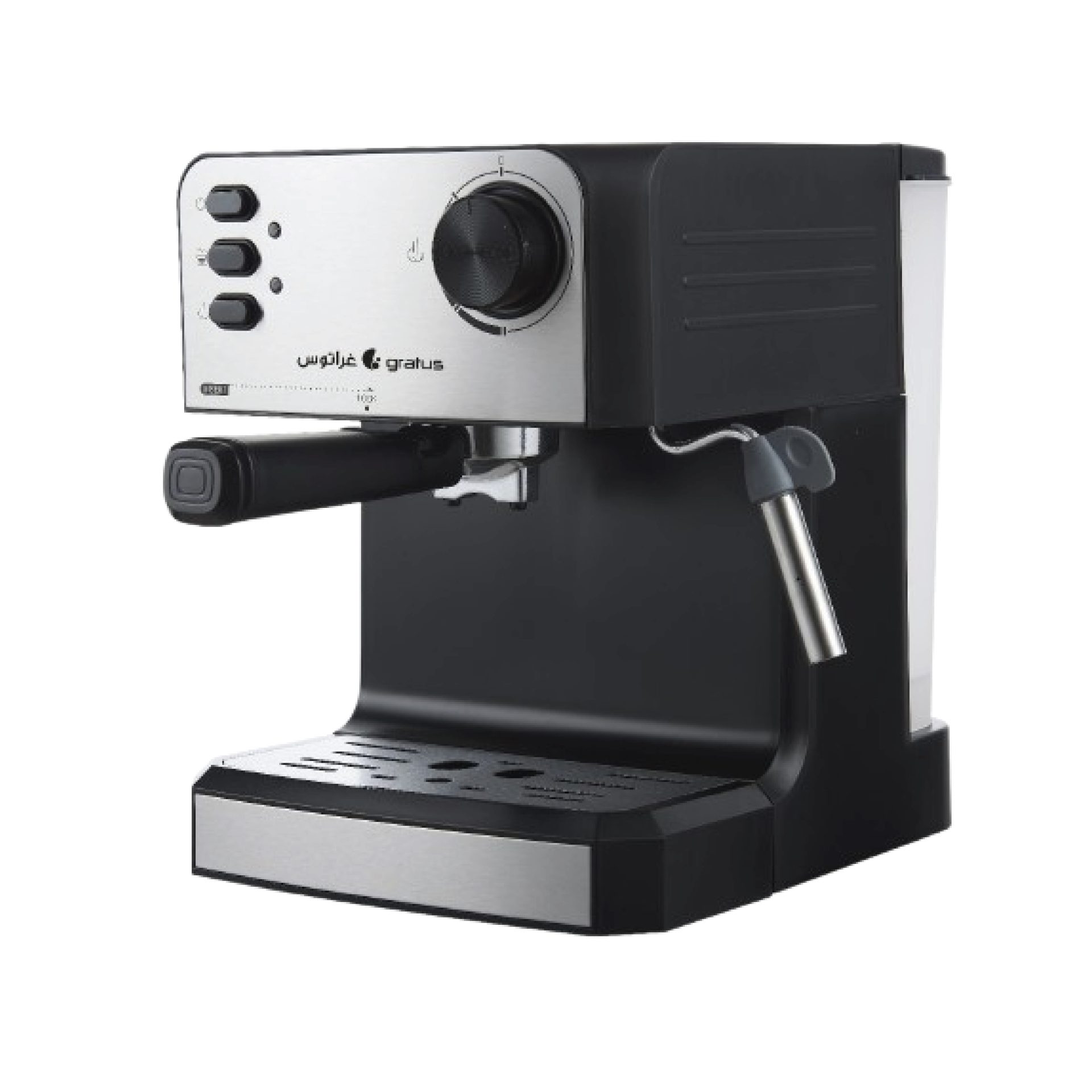 Gratus Semiautomatic Espresso Coffee Machine with Large Smart Touch Screen, 850W 20 Bar Pump & NCT Espresso Machine with 360°Steam Wand, 1.8L Detachable Tank, Overheat Protection f