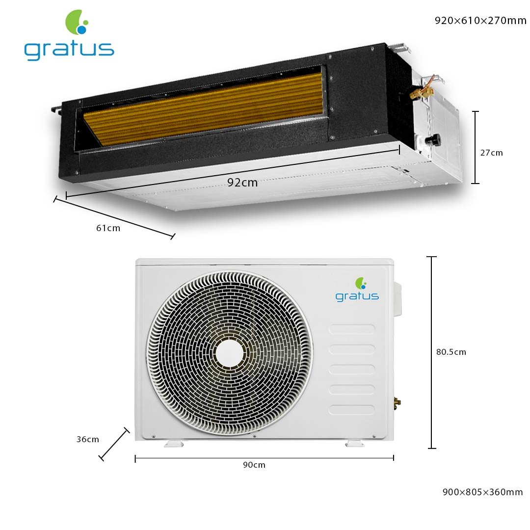 Gratus 2 Ton Duct Type Air Conditioner | T3 Tropicalized | Heavy-Duty Cooling | SD25TRAC4