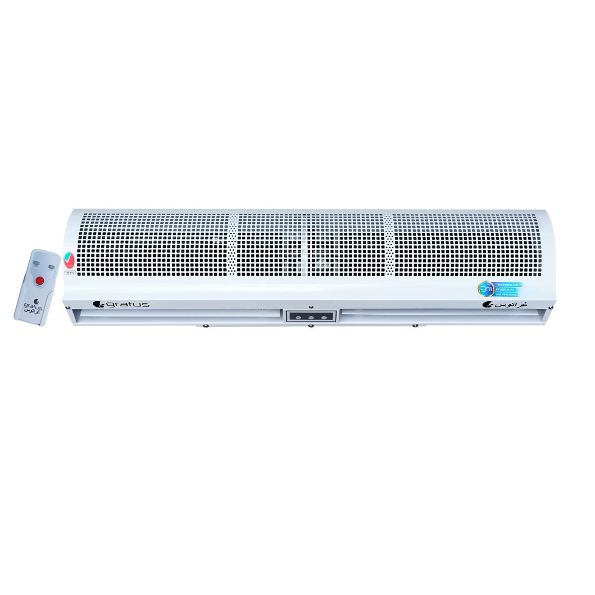 Gratus Air Curtains 90 cm Cross Flow Type, with Remote controller & Sensor, and Door magnetic switch, Made in China, Model- GC09G5-2RC-DS