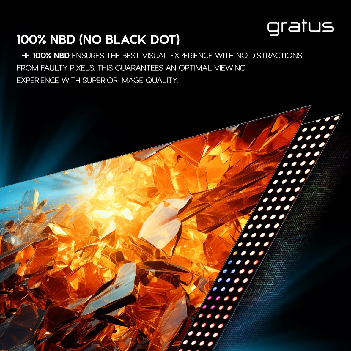 Gratus 4K UHD WebOS Smart LED TV with ThinQ AI, Dolby Audio & Quad-Core Processor | Model LT75W4K25IX1
