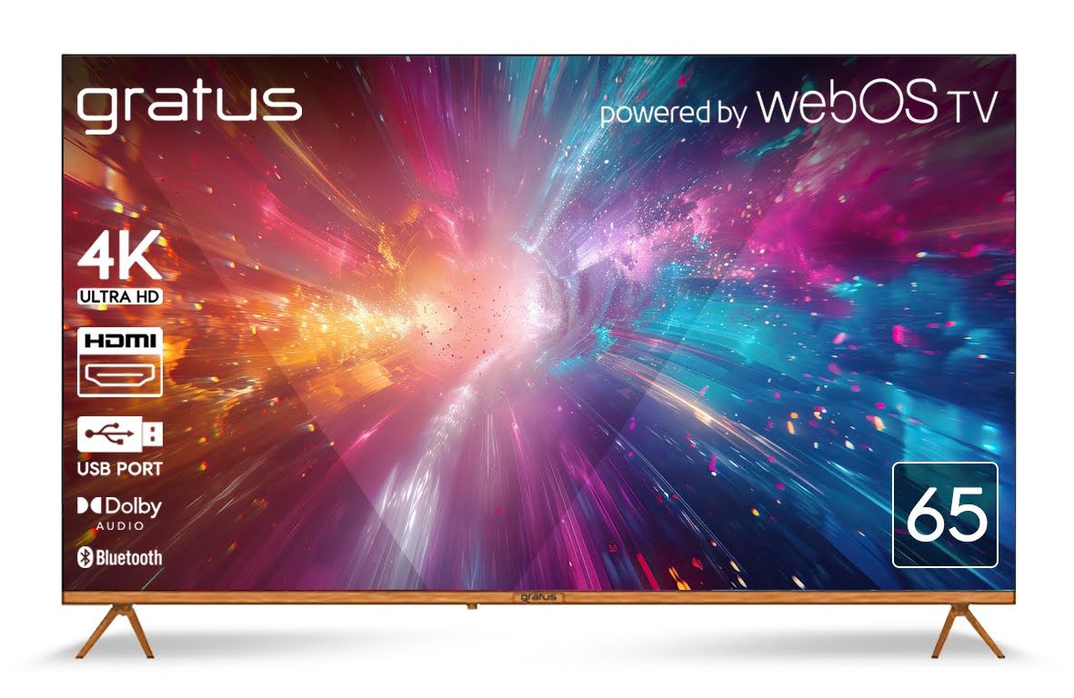 Gratus 65" WebOS 4K UHD Smart TV | ThinQ AI, Dolby Audio | LT65W4K25IX1