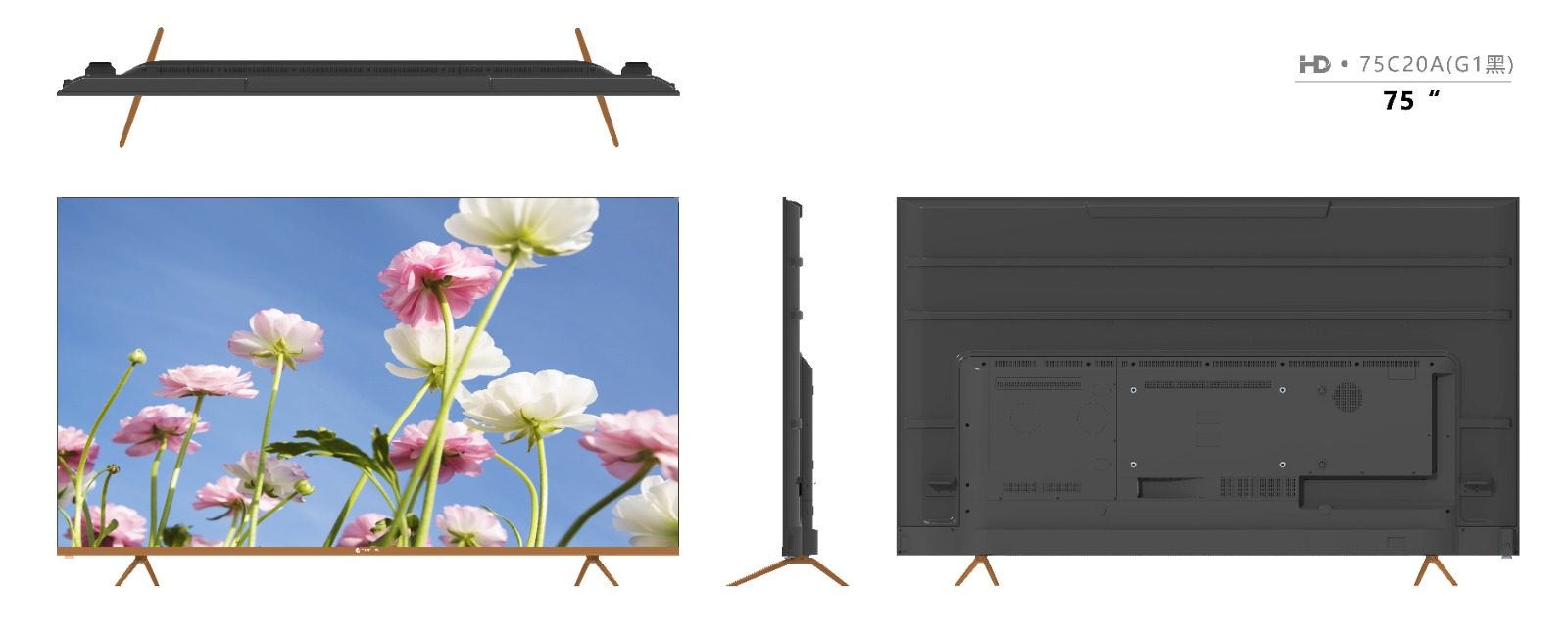 Gratus 55 Inch WebOS Powered 4K Edgeless UHD LED Smart TV with ThinQ AI, Quad Core Processor & Dolby Audio | Model LT55W4K25IX1