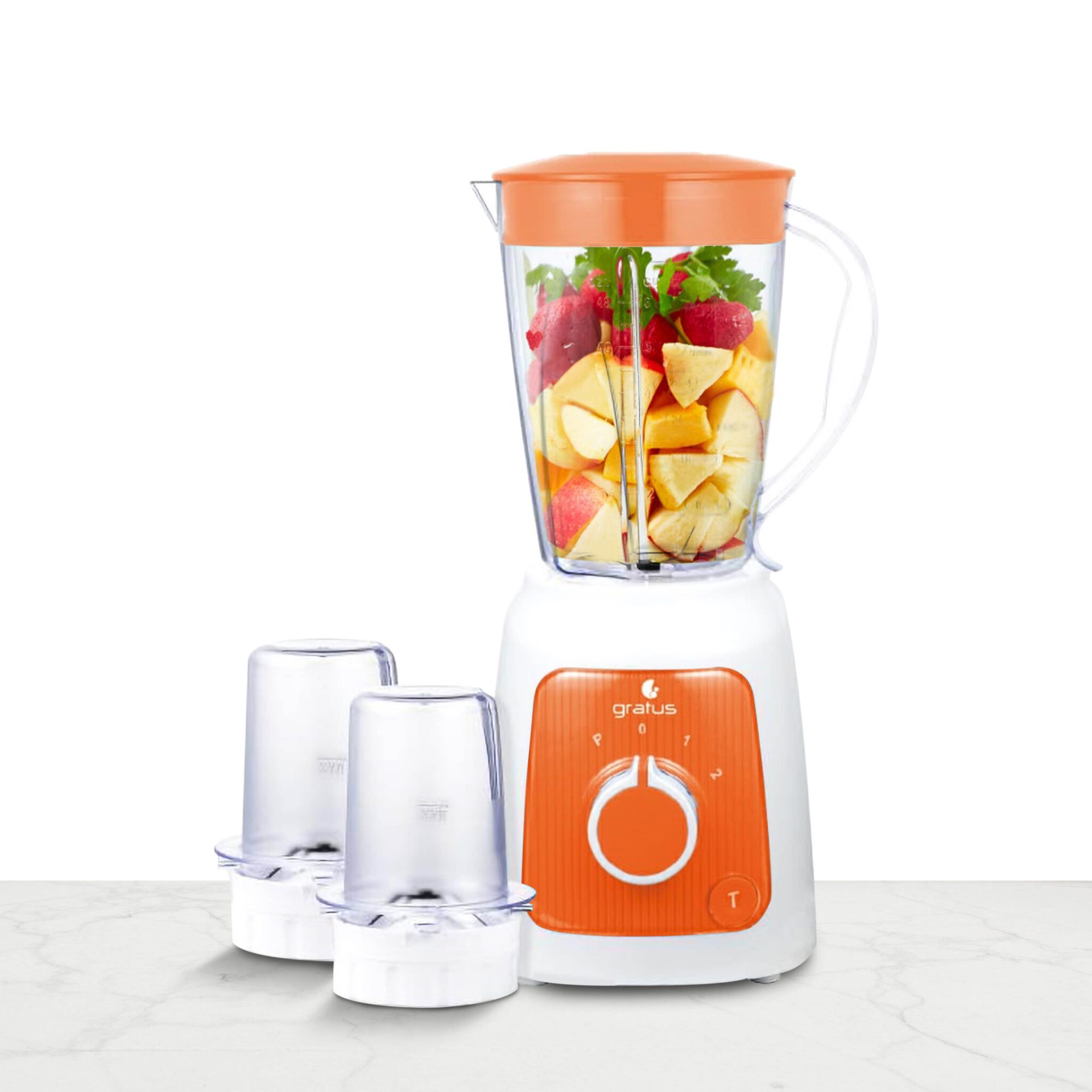 GRATUS BLENDER 1.6 ltr capacity Jar + 2 Mill Jars, Model- GBG3503TFC