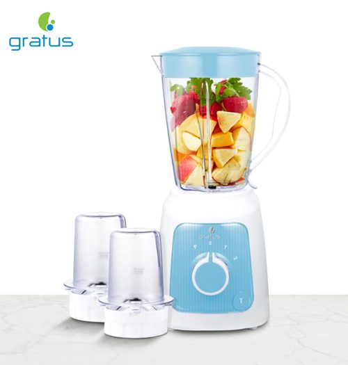GRATUS BLENDER 1.6 ltr capacity Jar + 2 Mill Jars, Model- GBG3503TFC
