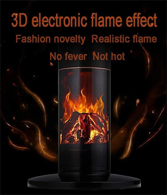 Gratus Tower Heaters 2000W with 3D flame effect, 3 speed settings, LED display, one button operation, Auto cut off, 1 Year warranty, Model- GPFH2002TC