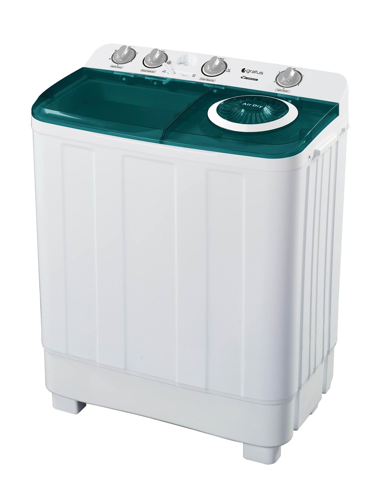 Gratus 12 KG Top Load Semi-Automatic Washing Machine (White), with Lint Filter, Spin-Dry, Model -GSWM12KCDX1