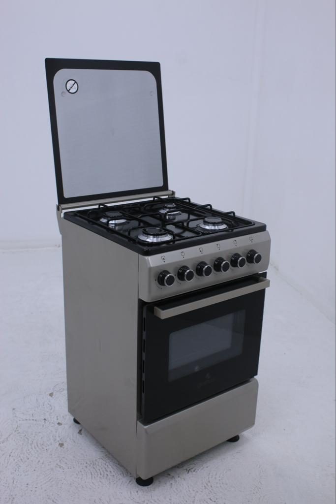 Gratus 50×50 Full Gas Free Standing Cooker with four Euro Burners, Model- CR55KTSS1