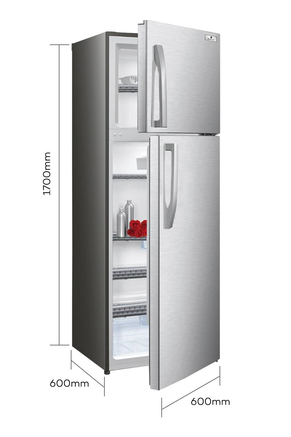 Gratus Aura Series Double Door Refrigerator, Model- GRRFF450