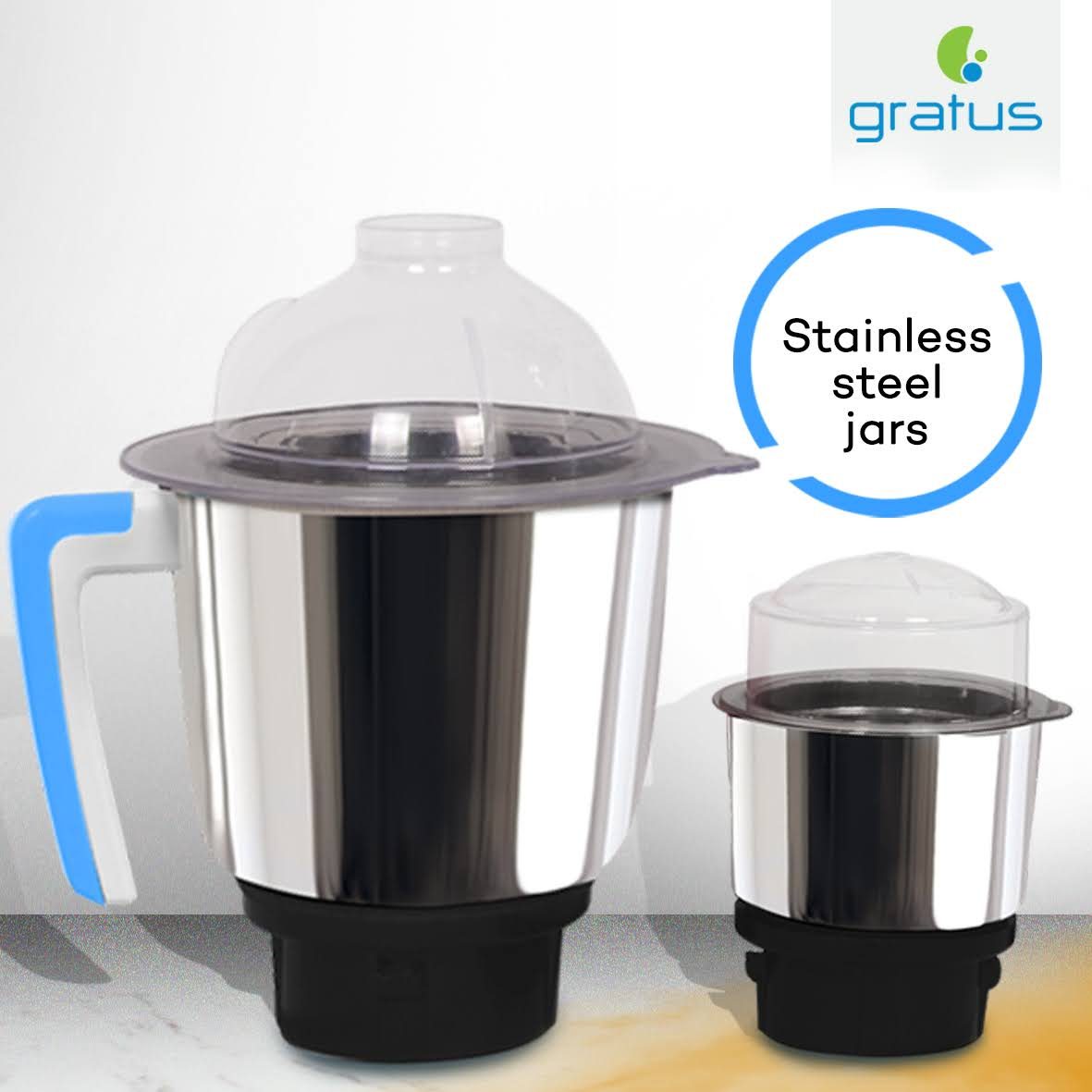 Gratus 800W Juicer Mixer Grinder, Model- GMG8003TI
