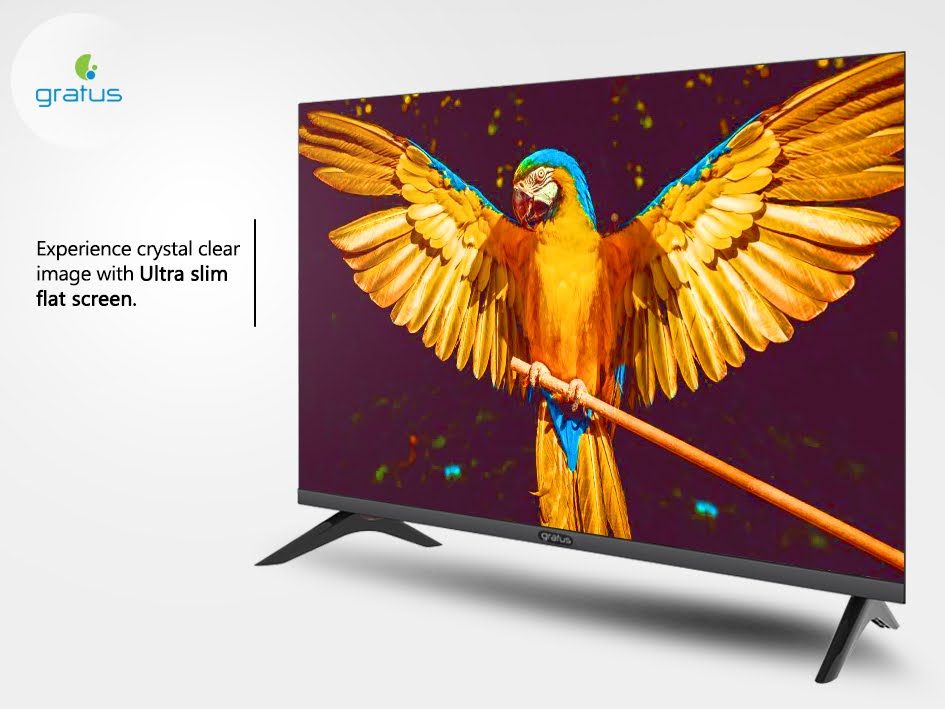 Gratus WebOS powered 4K Edgeless UHD 65"LED SMART TV with ThinQ AI, Quad Core Processor, Dolby Audio, Model- GTV4K65LCIJ