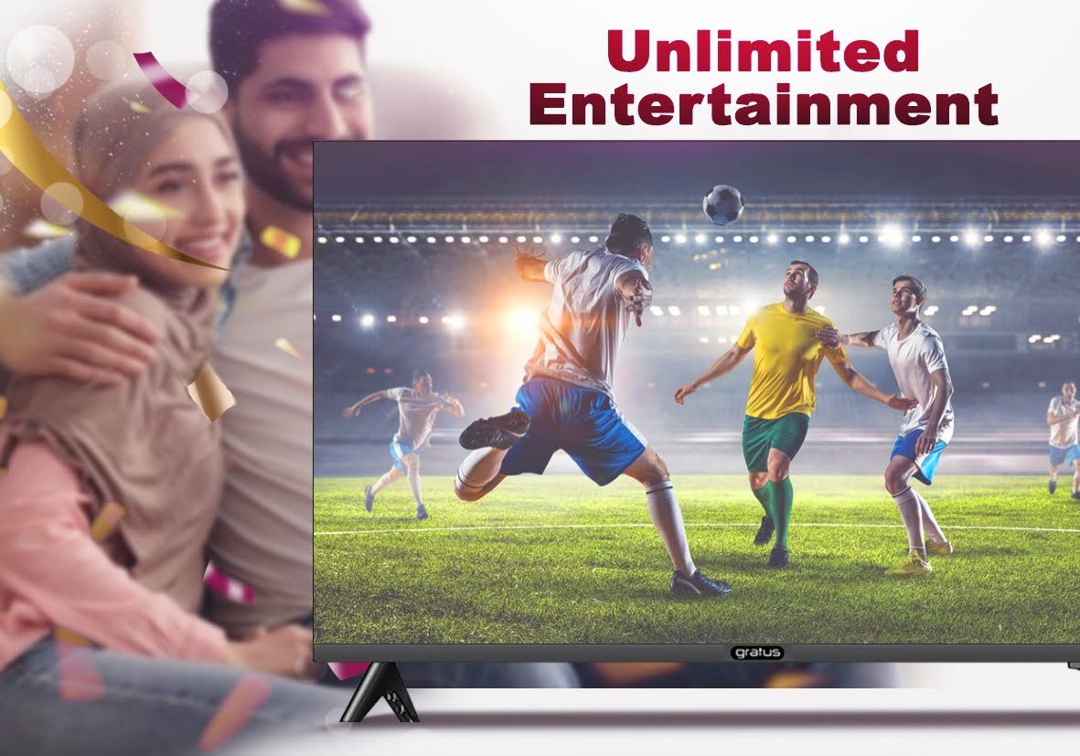 Gratus WebOS powered 4K Edgeless UHD 65"LED SMART TV with ThinQ AI, Quad Core Processor, Dolby Audio, Model- GTV4K65LCIJ