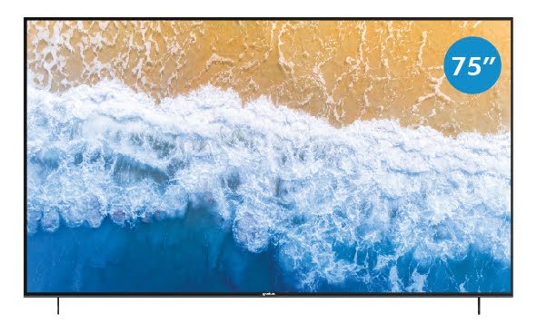 Gratus WebOS powered 4K Edgeless UHD 75"LED SMART TV with ThinQ AI, Quad Core Processor, Dolby Audio, Model- GTV4K75LCIJ