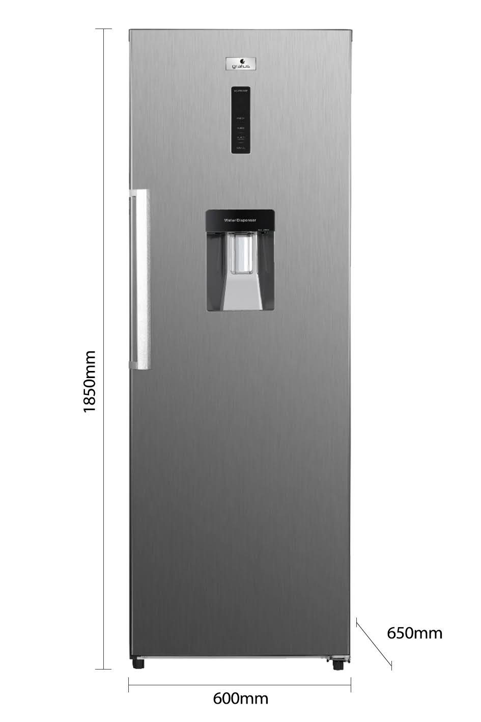 Gratus Single Door Frost-free Refrigerator with water dispenser, Active-C Fresh, Multi-Air Flow, Inox, Model- GRFNF470HCX1