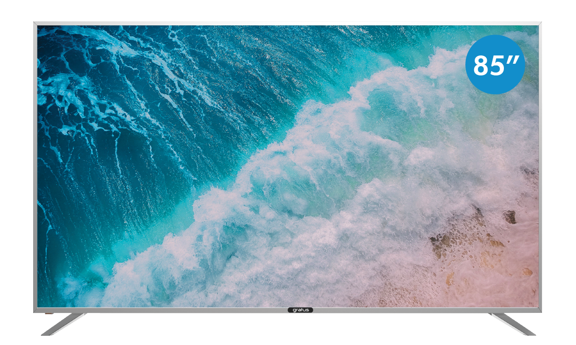 Gratus WebOS powered 4K UHD 85"Edgeless UHD TV with ThinQ AI, Quad Core Processor, Dolby Audio, Model- GTV4K85LCIJ