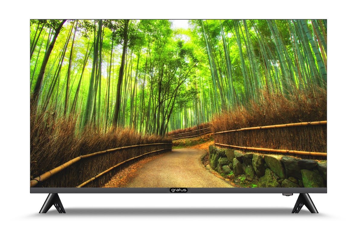 Gratus VIDAA powered 4K Edgeless UHD 75"LED SMART TV, Quad Core Processor, Dolby Audio, Model- GTV75F2V605