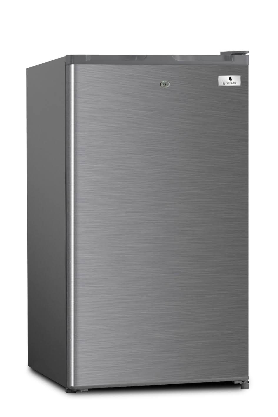 Gratus 100 L Single Door Refrigerator (Inox color),1 Years Full & 5 Years Compressor Warranty, Model- GRFDD111HCX1