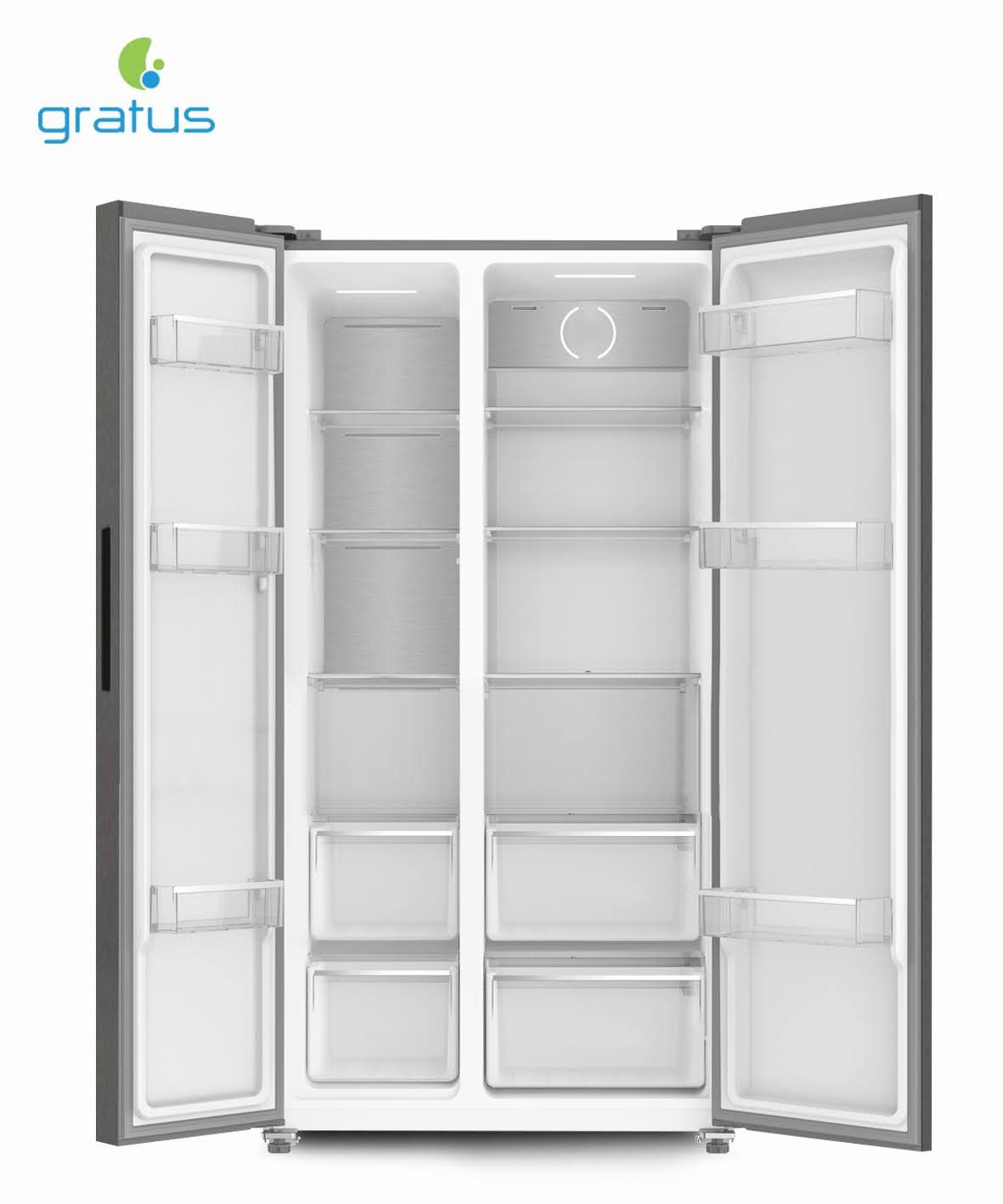 Gratus 100 L Single Door Refrigerator (Inox color),1 Years Full & 5 Years Compressor Warranty, Model- GRFDD111HCX1