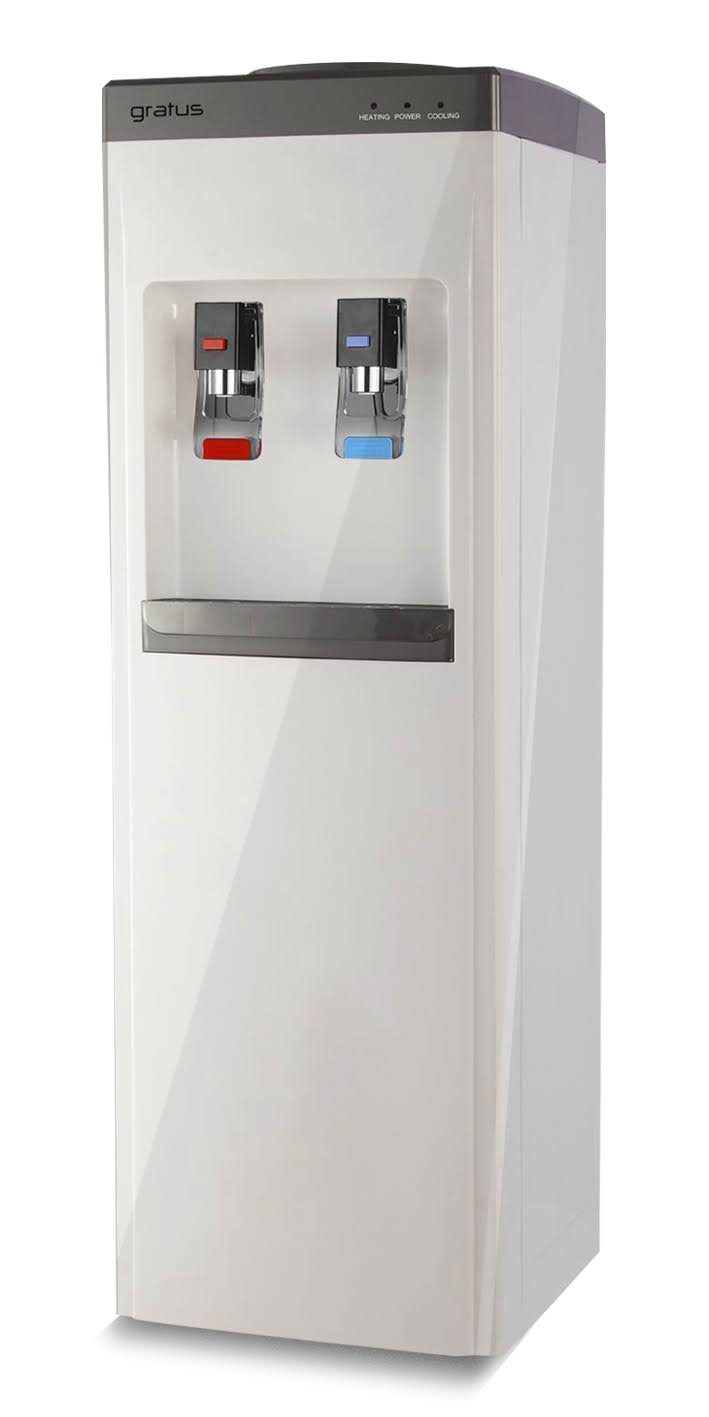 Gratus Hot & Cold 2 Tap Floor Standing Top Loading Water Dispenser | Compressor Cooling | Stainless Steel Hot Water Tank | 1-Year Full & 2-Year Compressor Warranty | GRWD-101 2