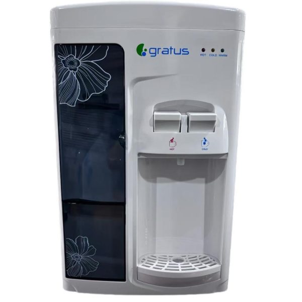 Gratus 2 Tap Hot & Cold Table Top Water Dispenser, 1 Year Full & 2 Year Compressor Warranty, Model- GWD222TT