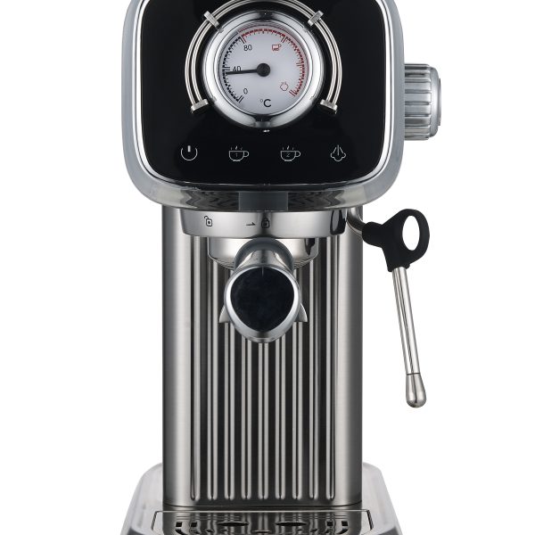 Gratus 1350 Watts Espresso Coffee Maker with 20-bar high-pressure pump, 1.8L Detachable Water Tank, Model- GCM818EXFS